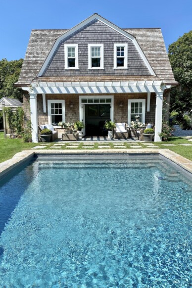 Cape cod gambrel poolhouse